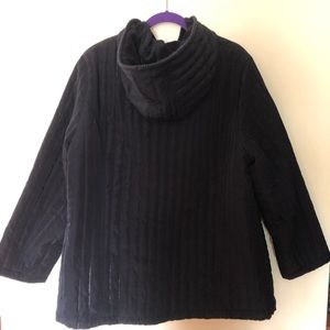 Black Coat with fur on the inside